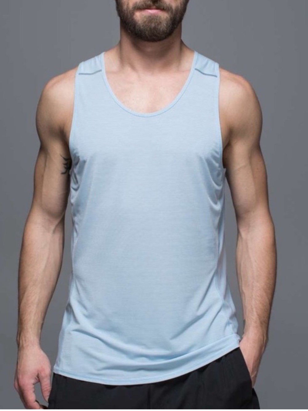 Lululemon Open Air Tank Heathered Ice Blue Size Small